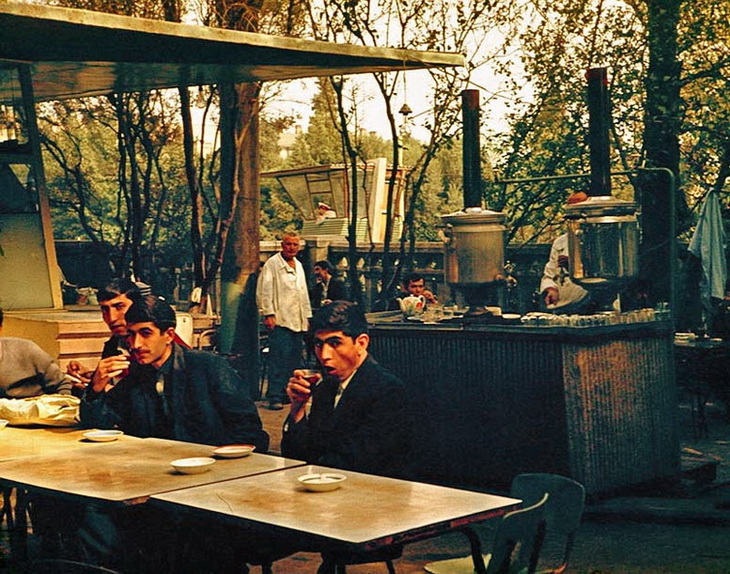 Баку, чайхана с сквере Сабира, фото Анатолия Сироты, 1968 год