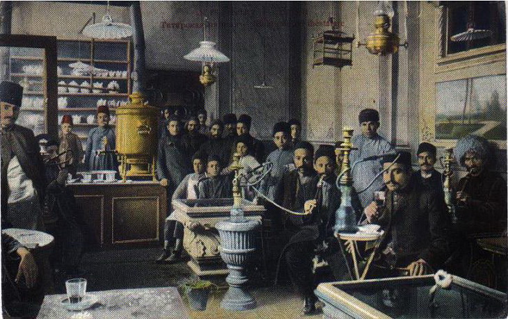 Чайхана в Баку, конец XIX - начало ХХ века